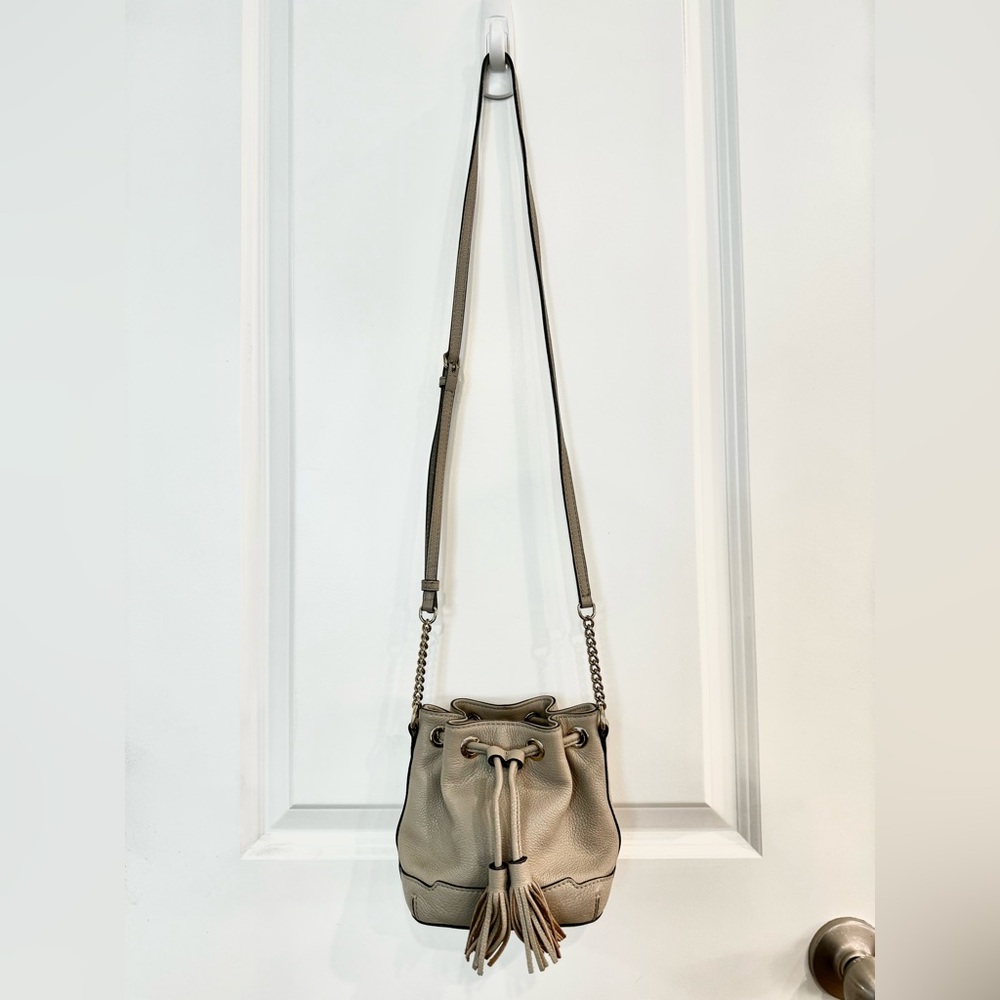 Rebecca Minkoff mini leather bucket crossbody bag